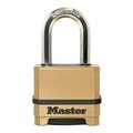 Master Lock Magnum Series Padlock, 58 in Dia Shackle, Boron Carbide Steel Shackle, Steel Body M175XDLFCCSEN